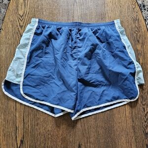 Beach By Exist Blue Teal White Running Beach Shorts Size Women's Medium